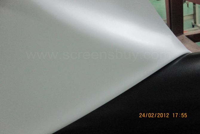 HX-2054 White Black Soft Front Screen Fabric/Surface 