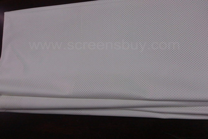 HX-2021 White White Perforated/Sound Screen Fabric/Surface