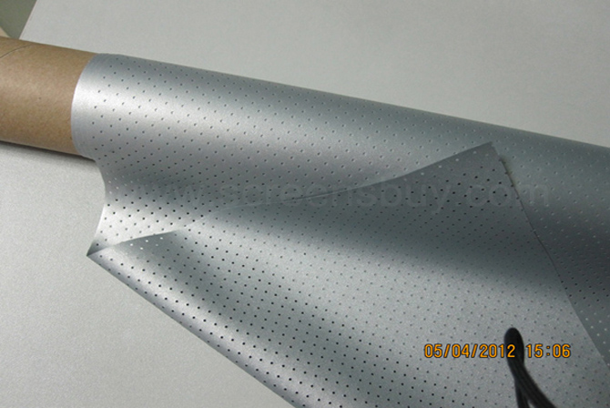HX-8051 Perforated/ Sound Silver Silver 3D Screen Fabric/Surface